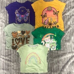 Lot of girls size 7/8 shirt sleeve graphic tees